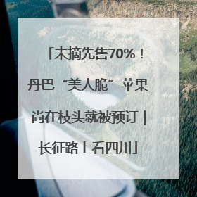 未摘先售70%！丹巴“美人脆”苹果尚在枝头就被预订｜长征路上看四川