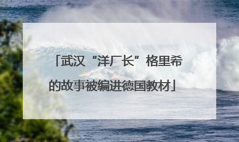 武汉“洋厂长”格里希的故事被编进德国教材
