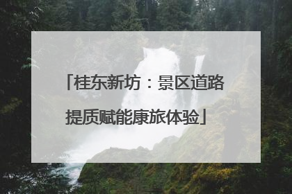 桂东新坊：景区道路提质赋能康旅体验
