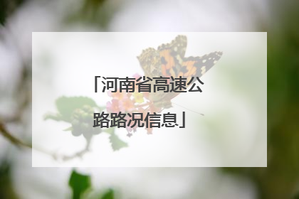 河南省高速公路路况信息
