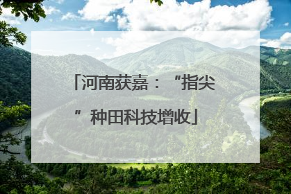 河南获嘉：“指尖”种田科技增收