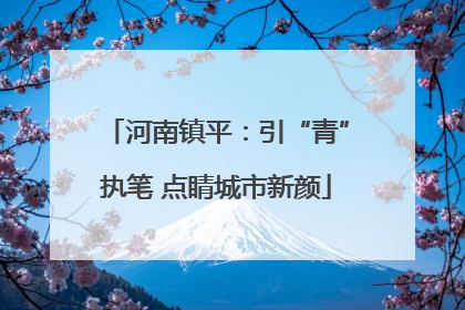 河南镇平：引“青”执笔 点睛城市新颜