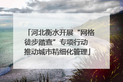 河北衡水开展“网格徒步踏查”专项行动 推动城市精细化管理