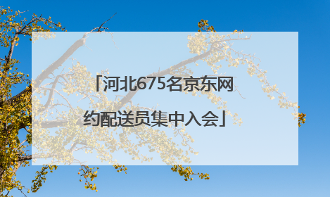 河北675名京东网约配送员集中入会