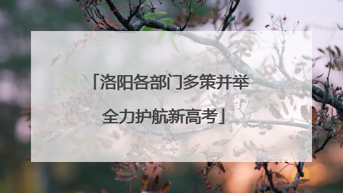 洛阳各部门多策并举 全力护航新高考