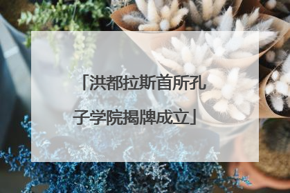洪都拉斯首所孔子学院揭牌成立