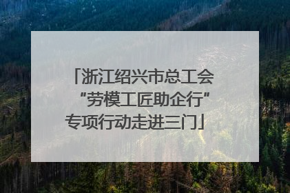 浙江绍兴市总工会“劳模工匠助企行”专项行动走进三门