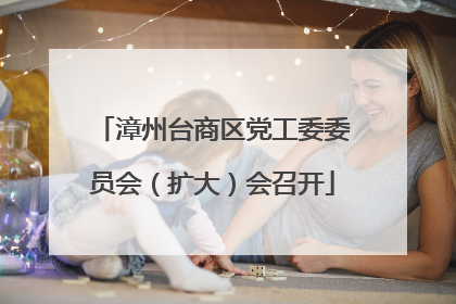 漳州台商区党工委委员会（扩大）会召开
