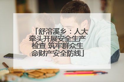 舒溶溪乡：人大牵头开展安全生产检查 筑牢群众生命财产安全防线