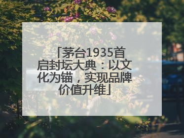 茅台1935首启封坛大典：以文化为锚，实现品牌价值升维