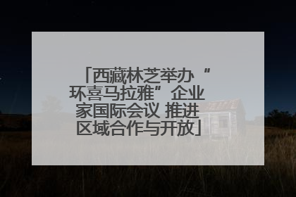 西藏林芝举办“环喜马拉雅”企业家国际会议 推进区域合作与开放