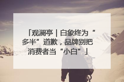 观澜亭｜白象终为“多半”道歉，品牌别把消费者当“小白”