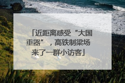 近距离感受“大国重器”，高铁制梁场来了一群小访客