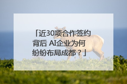 近30项合作签约背后 AI企业为何纷纷布局成都？