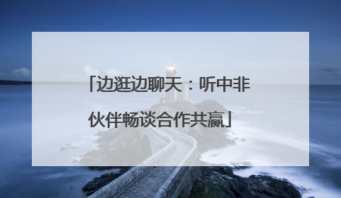 边逛边聊天：听中非伙伴畅谈合作共赢