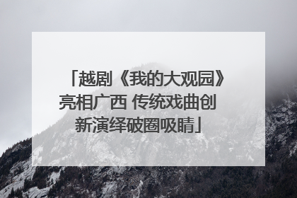 越剧《我的大观园》亮相广西 传统戏曲创新演绎破圈吸睛