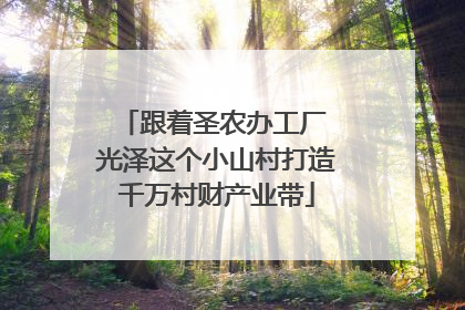 跟着圣农办工厂 光泽这个小山村打造千万村财产业带