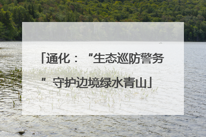 通化：“生态巡防警务”守护边境绿水青山
