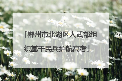 郴州市北湖区人武部组织基干民兵护航高考