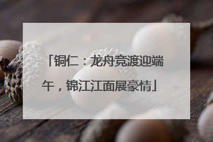 铜仁：龙舟竞渡迎端午，锦江江面展豪情