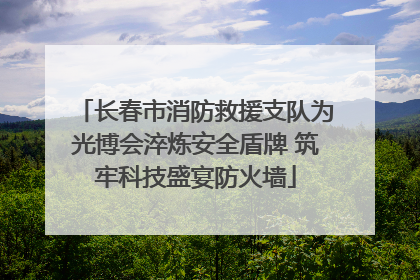 长春市消防救援支队为光博会淬炼安全盾牌 筑牢科技盛宴防火墙