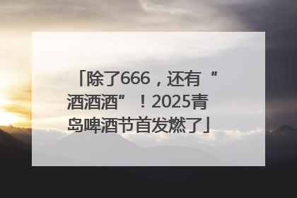 除了666，还有“酒酒酒”！2025青岛啤酒节首发燃了
