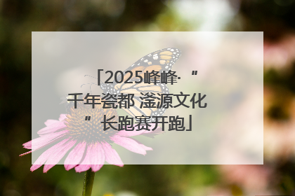 2025峰峰·“千年瓷都 滏源文化”长跑赛开跑