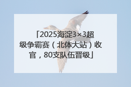 2025海淀3×3超级争霸赛（北体大站）收官，80支队伍晋级