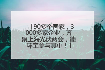 90多个国家，3000多家企业，齐聚上海光伏两会，能环宝参与其中！