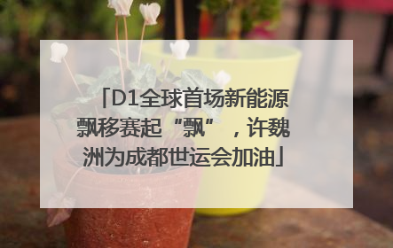 D1全球首场新能源飘移赛起“飘”，许魏洲为成都世运会加油